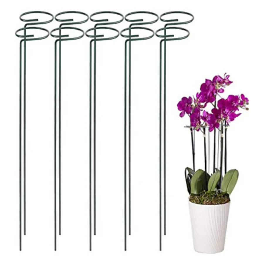10pcs Orchid Plant Support Stakes | 10pcs Spiral Flower Stem Support Sticks