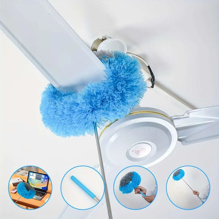 Ceiling Fan Cleaning Brush | Long Handle Microfiber Duster for Home & Office Cleaning