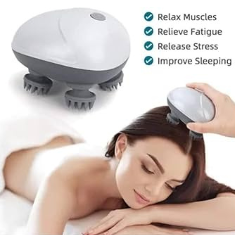 Smart Scalp Massager | Rechargeable Head Massager for Stress Relief