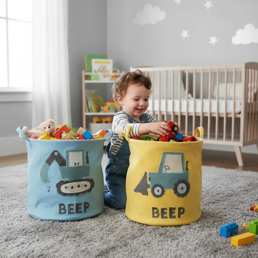 Kids Laundry Basket | Toy Storage Basket
